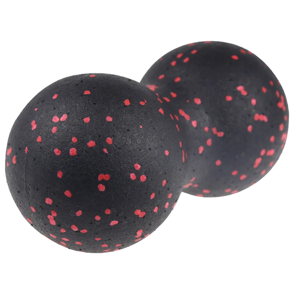 

Массажный мяч EPP с двумя мячиками для расслабления мышц, мяч для йоги, фитнеса, Лакросса для дома и офиса (черный, красный)
