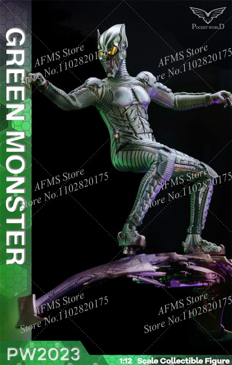 PWTOYS PW2023 Коллекционная фигурка в масштабе 1/12 Willem Dafoe Green Monster Villain Fulls Set 6 дюймов