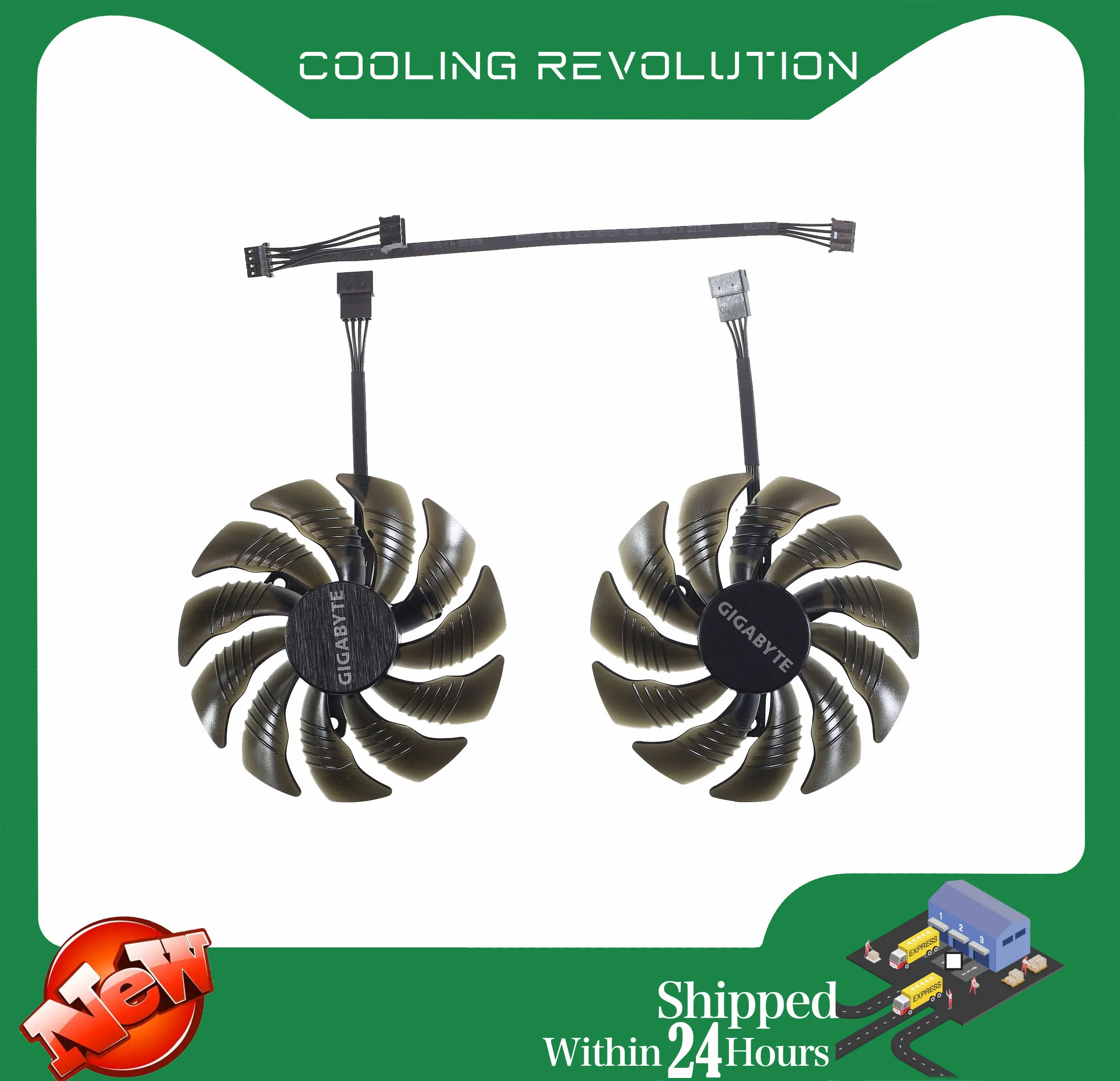 Ventilador de Refrigeração para Gigabyte Geforce Gtx 1050 ti rx 480 470 Gtx 1060 g1 Placa Gráfica Cooler Fãs 88 mm T129215su Pld09210s12hh
