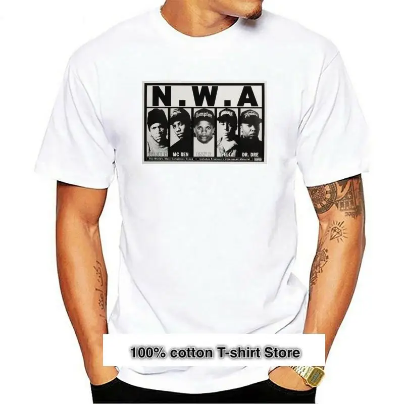 

¿Nuevo N W Hip Hop Rap hombres camiseta de NWA Dr. Dre Eazy E DJ Yella MC Ren 2021 S-5XL