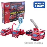 TAKARA TOMY TOMICA FIRE ENGINE model set COLLECTion DIECAST miniature truck toy pop metallic baby toys magic kids dolls