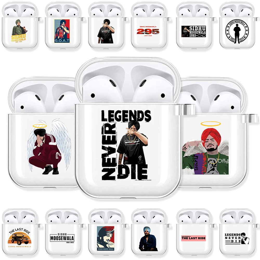 

Legend Never Die Indian Rapper Sidhu Moose Wala Soft TPU Case for Apple Airpods Pro 3 2 1 Bluetooth Earphone Cover Airpod Cases