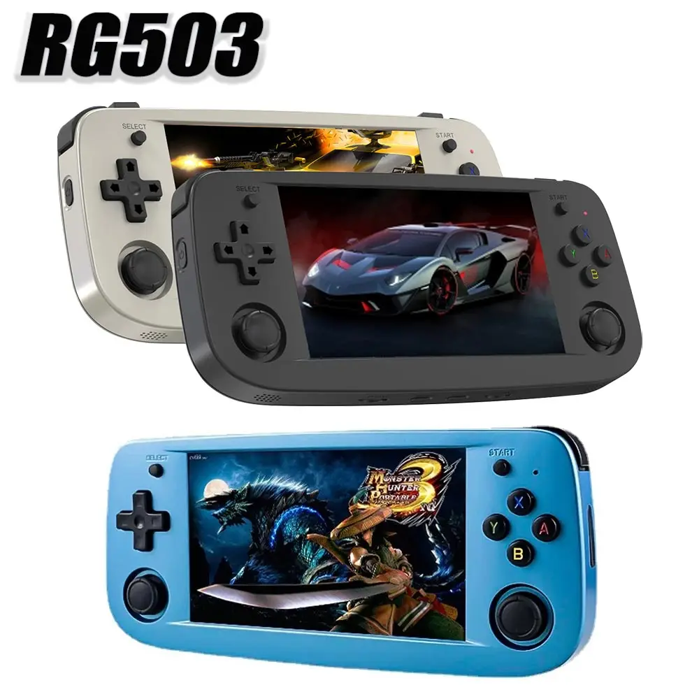 

Anbernic RG503 4.95inch OLED Screen Retro Handheld Video Game Console Linux System Portable Game Player RK3566 Bluetooth 5G Wifi
