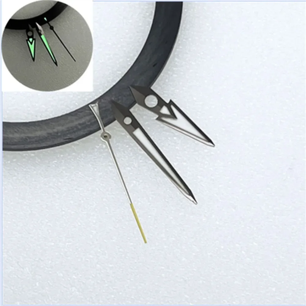 Суперзеленые светящиеся стрелки для часов NH35 NH36 4R35 4R36 модифицированные