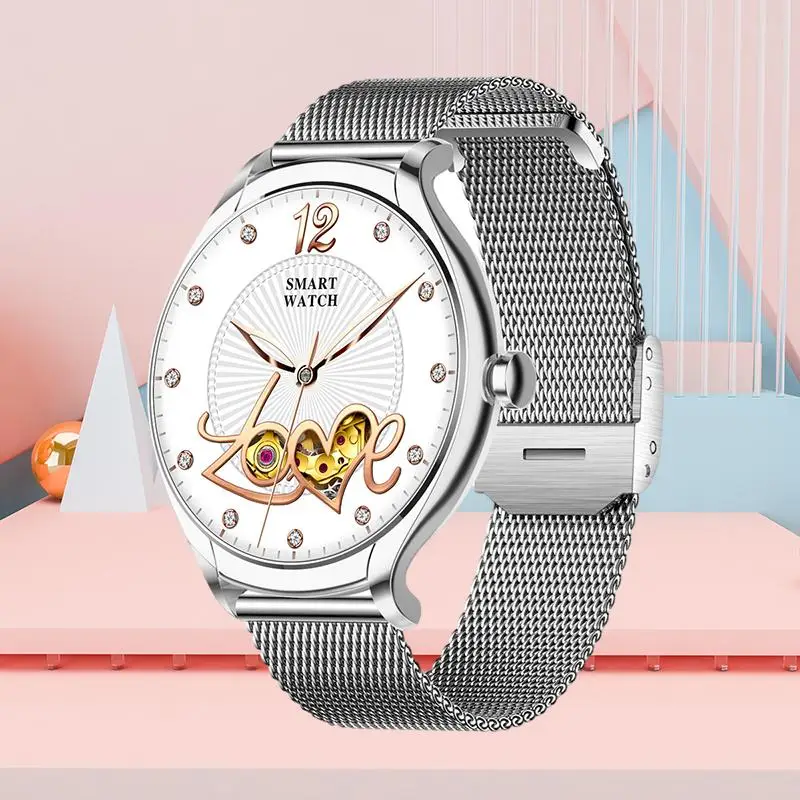 

Ultimate Smart Watch for Women: Round Screen Narrow Bezel, One-Click Connection, Sports Waterproof, Bluetooth Call Bracelet - T