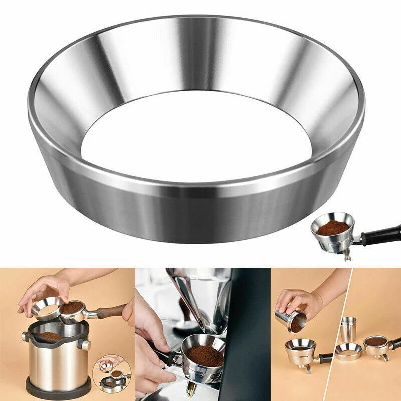 1 Pc 58mm Durable Coffee Grinder Dosing Funnel Replacement Filter Ring for Tampers Portafilter Brewing Bowl Coffee Powder Home