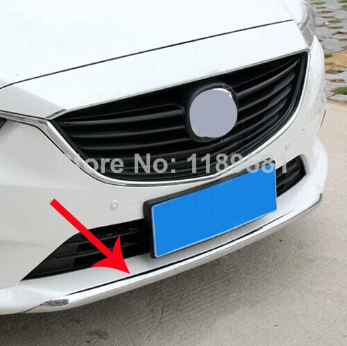 

Хромированная накладка на передний бампер для Mazda 6 Atenza M6 2014 2015 ABS, автомобильные аксессуары, наклейки