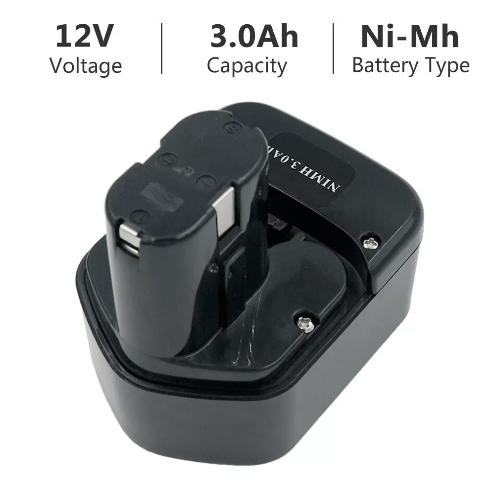 

20233000mAh Ni-MH Battery FOR HITACHI 12V EB1230R EB1230X EB1212S EB1214S EB1220BL EB1233X WR12DMR DS12DVF3 Tools Batterysolar p