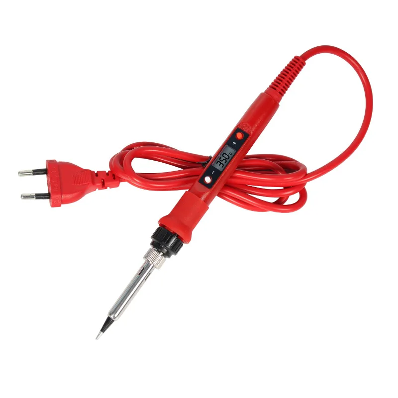 Электрический паяльник 80 Вт ЖК цифровой дисплей регулируемая температура 220 В/110