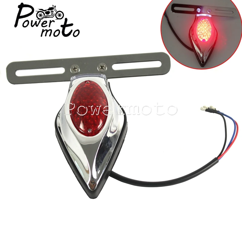 

Задний светодиодный фонарь для мотоцикла, задний тормозной Стоп-сигнал для Honda Kawasaki Vulcan Road Star VTX VN Cruiser