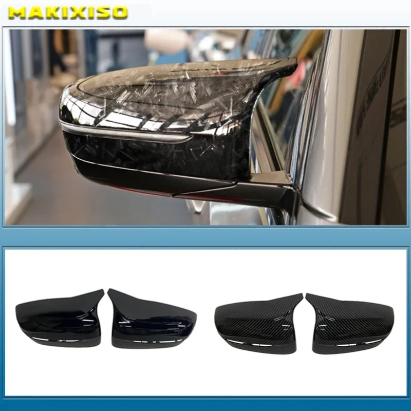 

New Carbon Fiber Rearview Mirrors Cover For BMW 4 5 7 Series G30 G31 G38 G22 G11 G12 2017 2018-2022 Black rearview mirror cover