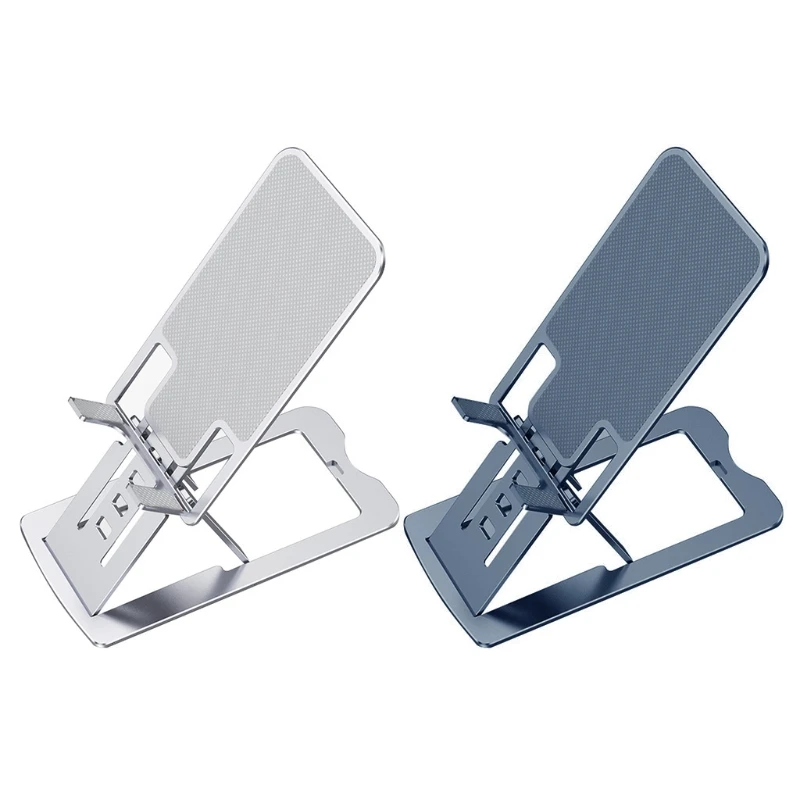 

Adjustable Cell Phone Stand for Desk Foldable Desktop Phone Holder Non Slip Cradle Dock for All Smartphones Tablets