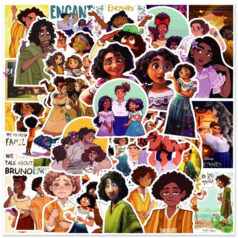 

10/30/50PCS Disney Cartoon Movie Encanto Sticker Graffiti Sticker Decoration Skateboard Suitcase Laptop Mobile Phone Car Toys