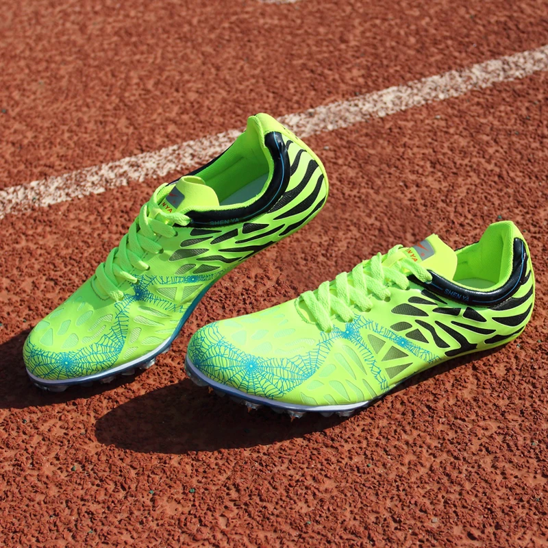 New Track and Field Shoes Men Women Spikes Athletics Shoes Lightweight Training Shoes Unisex Running Nails Sneakers Plus Size
