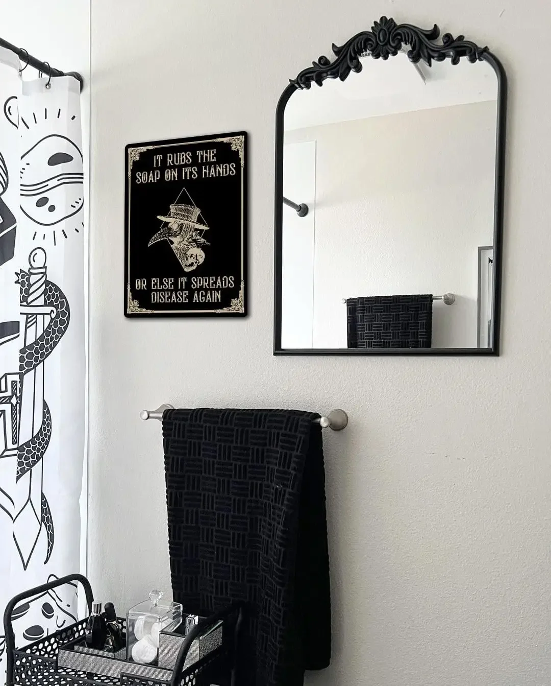 1 шт. жестяная вывеска Flinelife Plague Doctor Wash Your Hands 8 X 12 готический декор для ванной