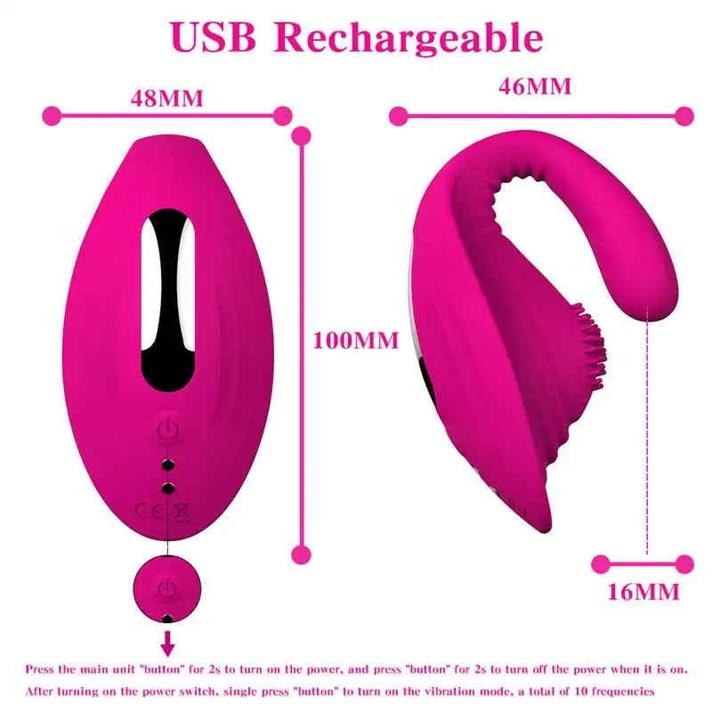 Фото Вибраторы Didatica для женщин, для стимуляции клитора, языка, сексуальных яиц №3