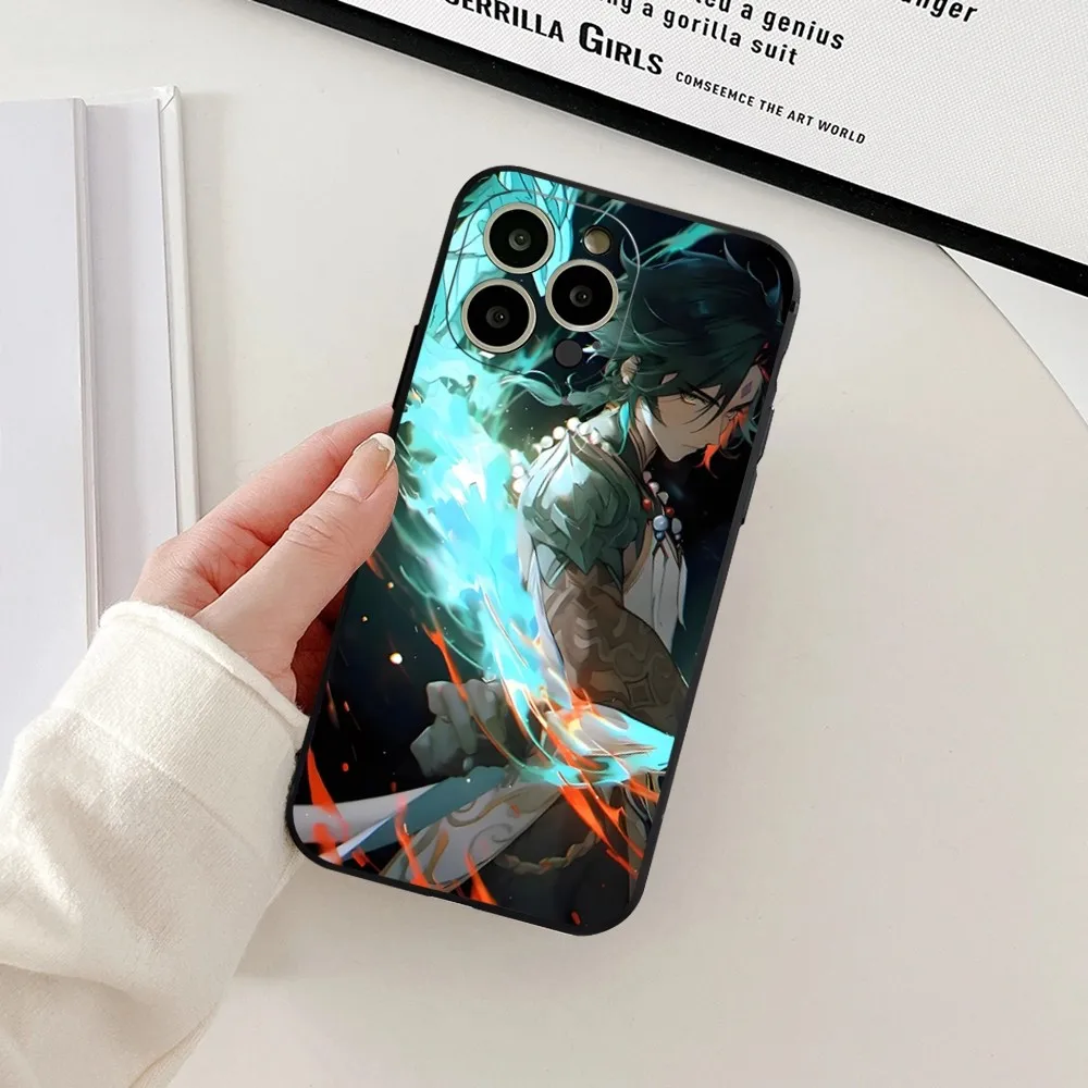 Чехол для телефона Genshin Impact Xiao iphone 13 15ProMax 11 14 12 Pro Xs Max Mini Xr X 7 8 6 6s Plus