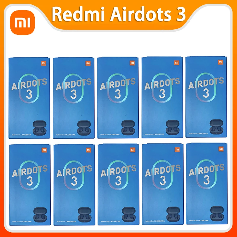 

Bluetooth-наушники с микрофоном для Xiaomi Redmi AirDots 3, 3/6/10 шт.