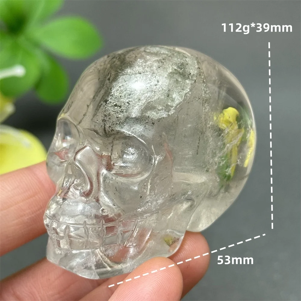 

Кристалл череп белый кварц