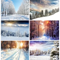 winter natural scenery photography background forest snow landscape travel photo backdrops studio props 211121 djxj 01