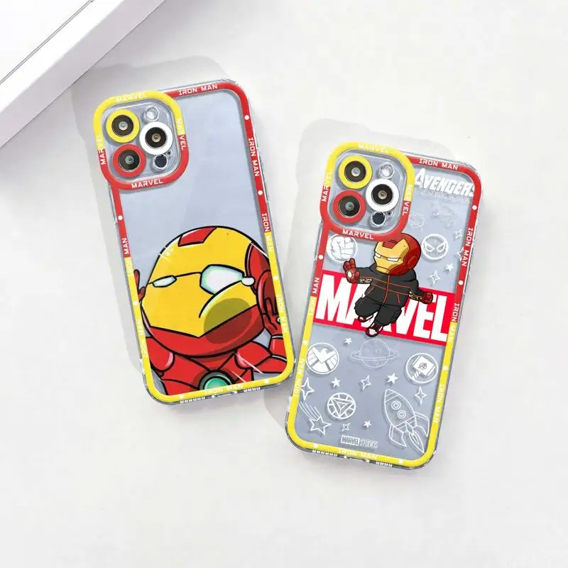 

Angel Eyes Clear Phone Case For iPhone 14 13 12 11 Pro Max Mini XR XS Max X XS 7 8 6 6S Plus SE 2022 Fanda The Avengers Iron Man