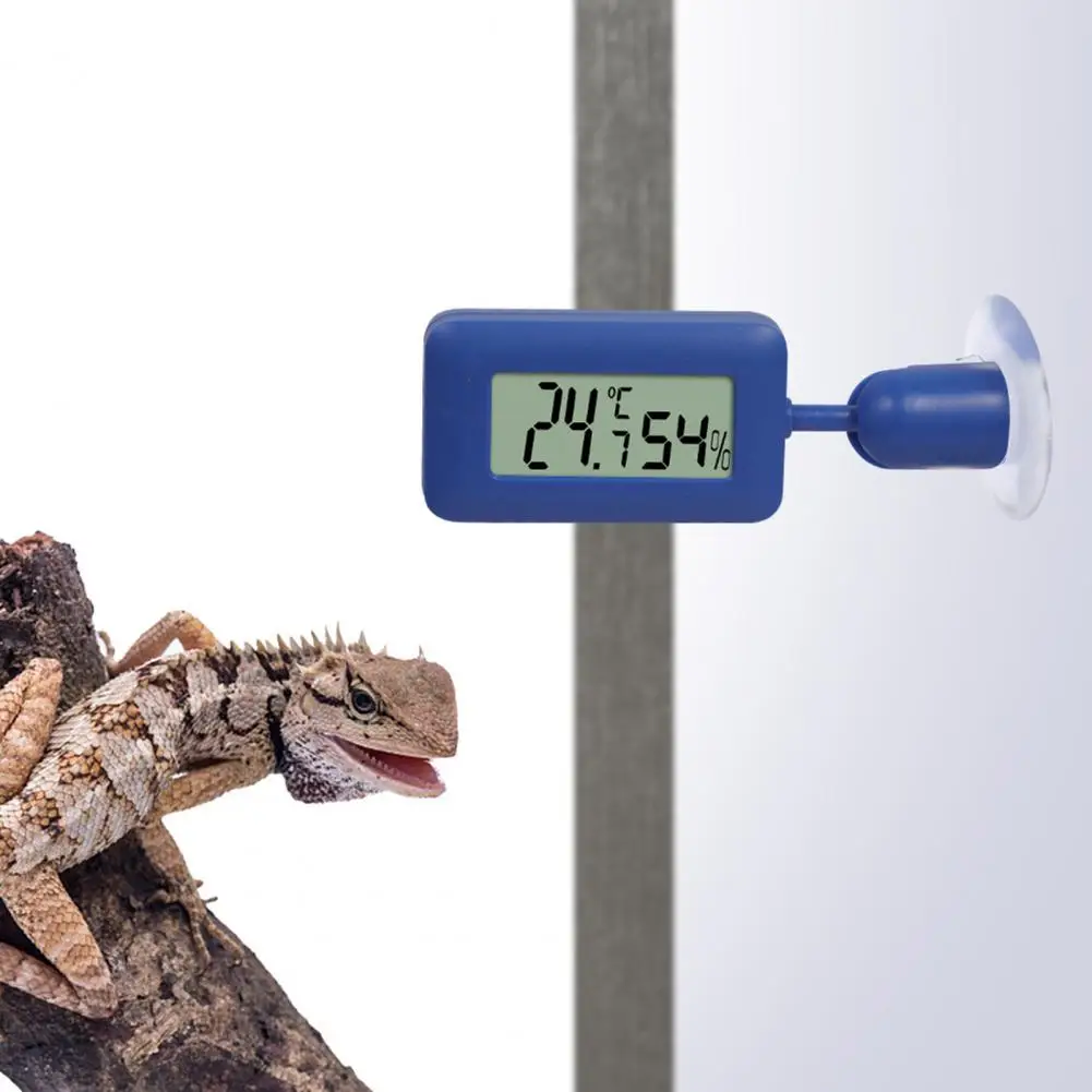 

Термометр для аквариума, присоска, аксессуар для рептилий из АБС-пластика, электронный измеритель температуры и влажности для дома
