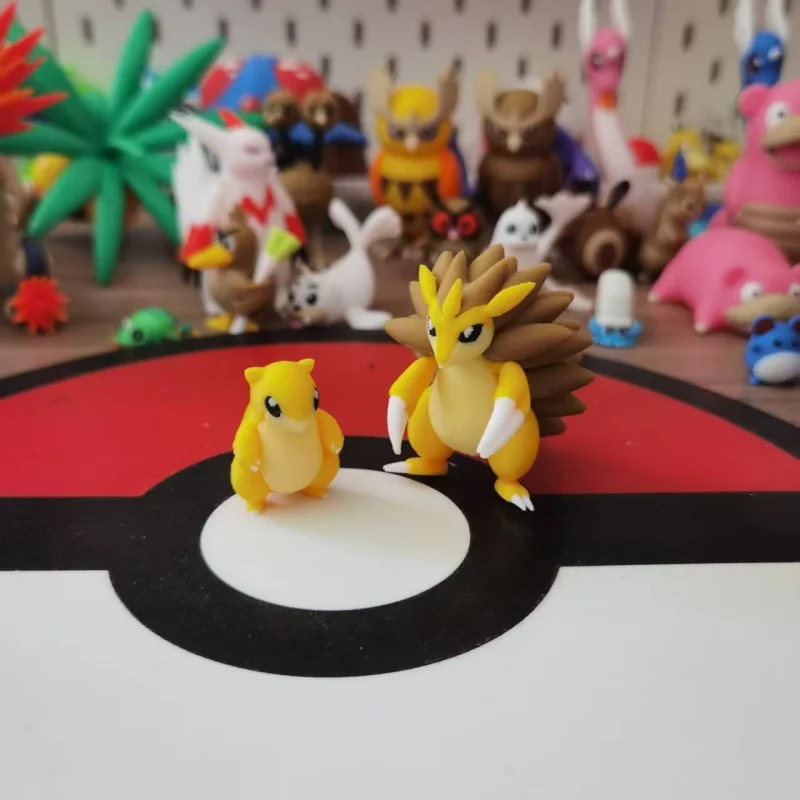 Фото Новая аниме Sandslash Sandshrew, экшн-фигурка, пропорция мира 1:20, сделай сам, 3d-принт, персонаж мультфильма, настольная статуя, детская подарочная игрушка №1