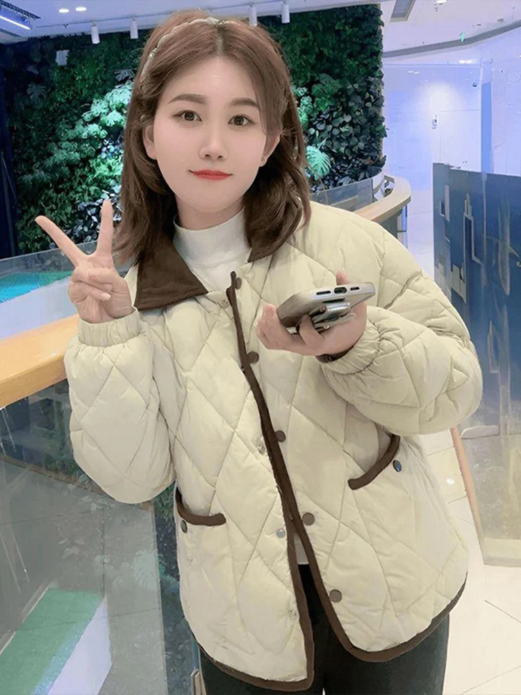 Пуховик с хлопковой подкладкой верхняя одежда женская зима 2024 новая популярная