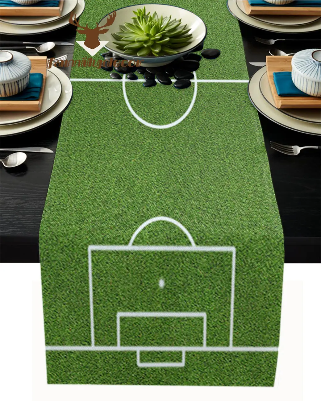 

High Quality Table Runner Decoration Football Field Lawn Game Coffee Table Wedding Banquet Party Hotel Home Table Cloth
