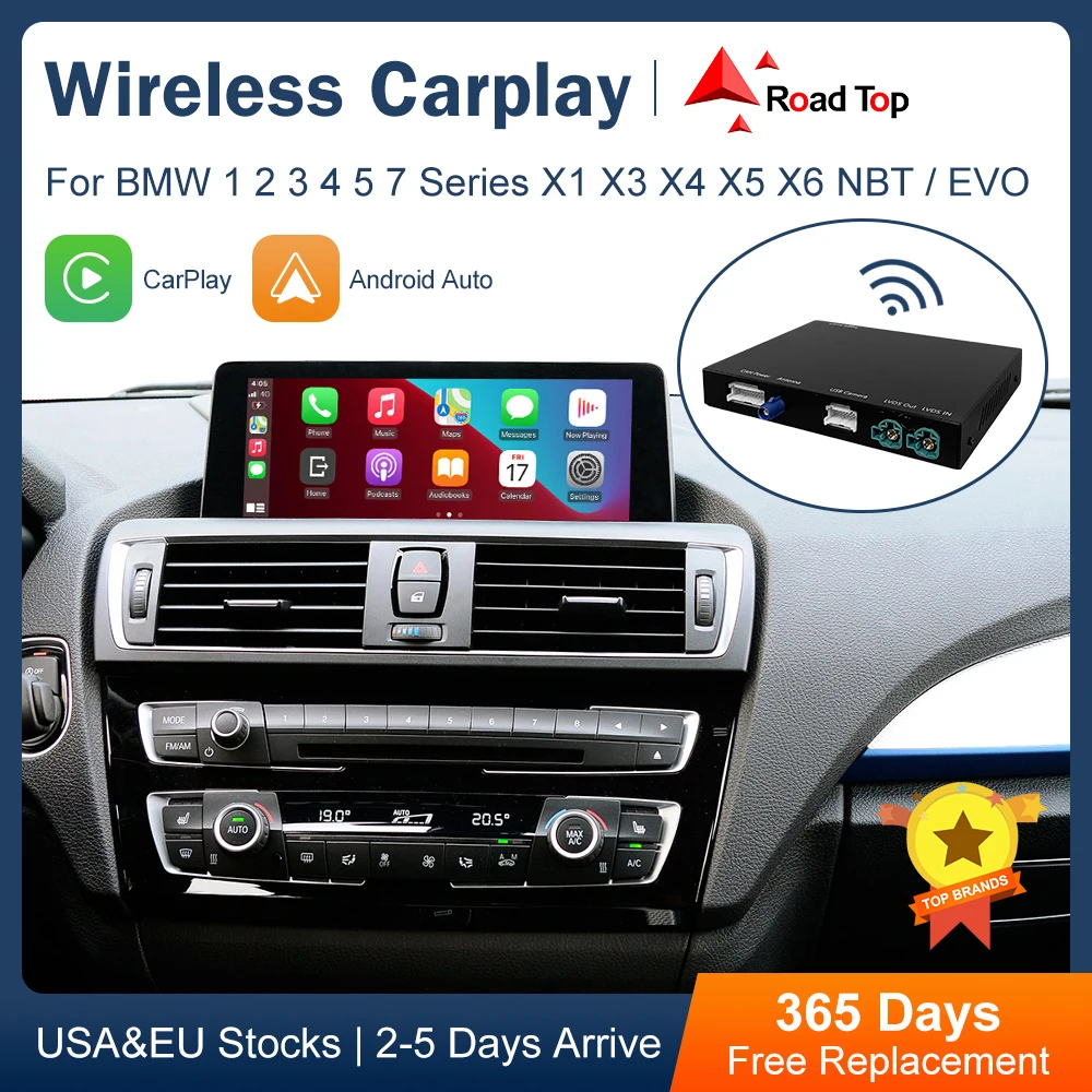 Беспроводной CarPlay для BMW NBT 1 2 3 4 5 7 серии X1 X3 X4 X5 X6 F15 F16 F25 F26 F48 F01 F10 F11 F22 F20 F30 F32