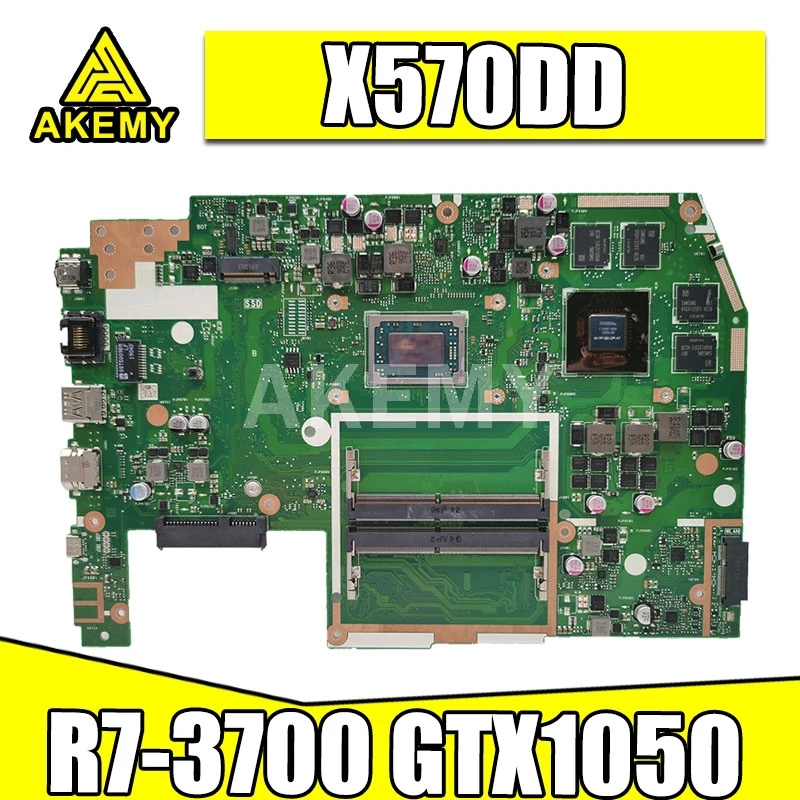 

X570DD Motherboard For Asus TUF YX570D YX570DD X570D X570DD Laptop motherboard Mainboard R7-3700 CPU GTX1050 GPU