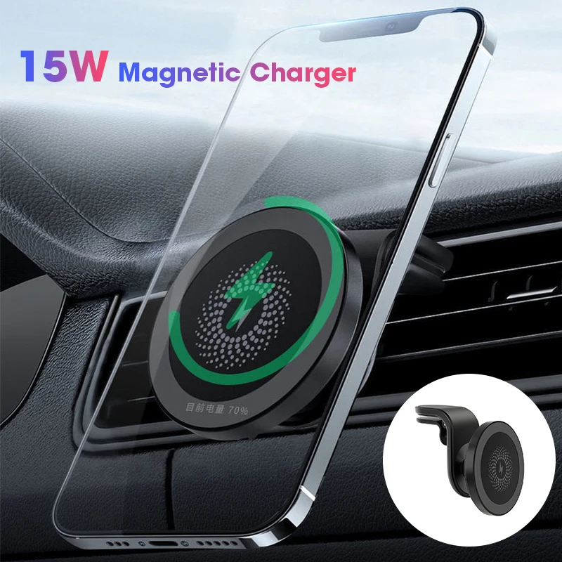 15 Вт магнитный держатель для телефона автомобильные беспроводные зарядные
