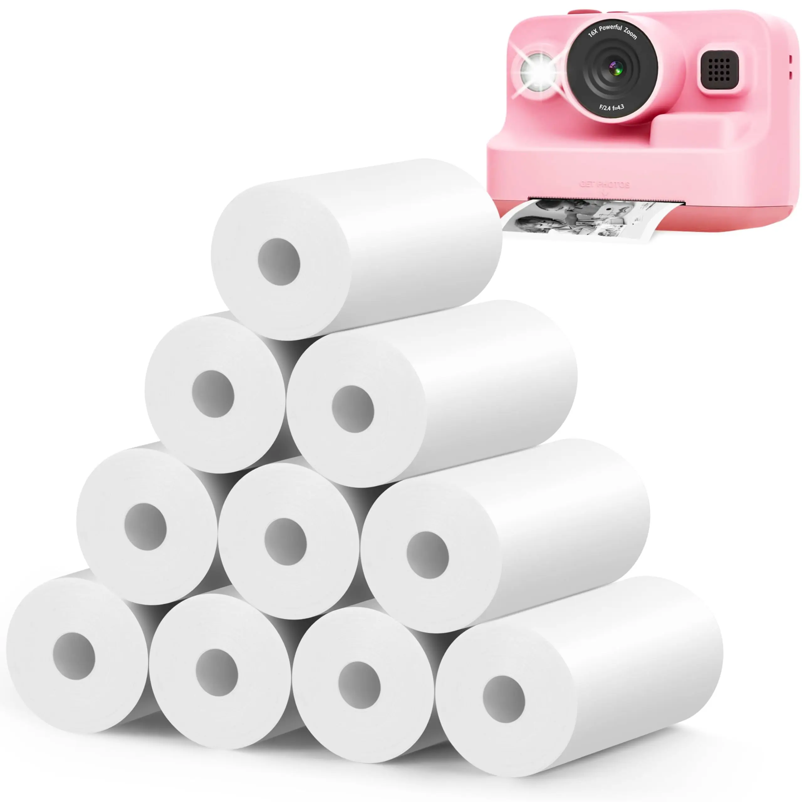Mini Thermal Paper HD Printing Label Sticker 57x25MM Applicable For Kids Instant Print Cameras Photo Journal Notes Gift
