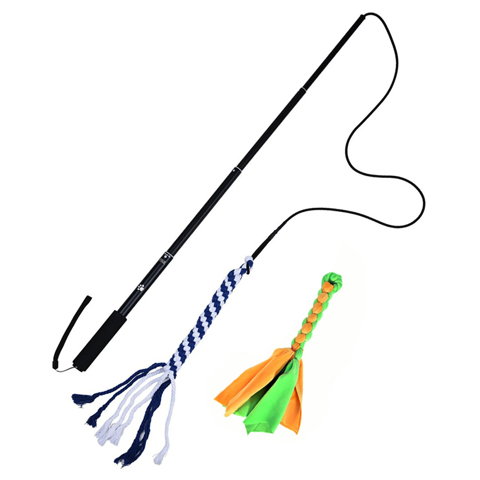 

Chasing Tail Non Slip Portable Aluminum Alloy Exerciser Outdoor Pet Training Dog Flirt Pole Chewing Rope Extendable Lure Stick