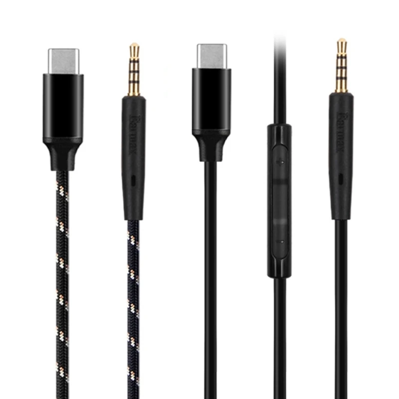 

Durable Cable for 700 QC25 QC35 QC45 AE2 Headphone Cord Nylon/TPE Wire Improve Your Experience Hifi Sound Cord