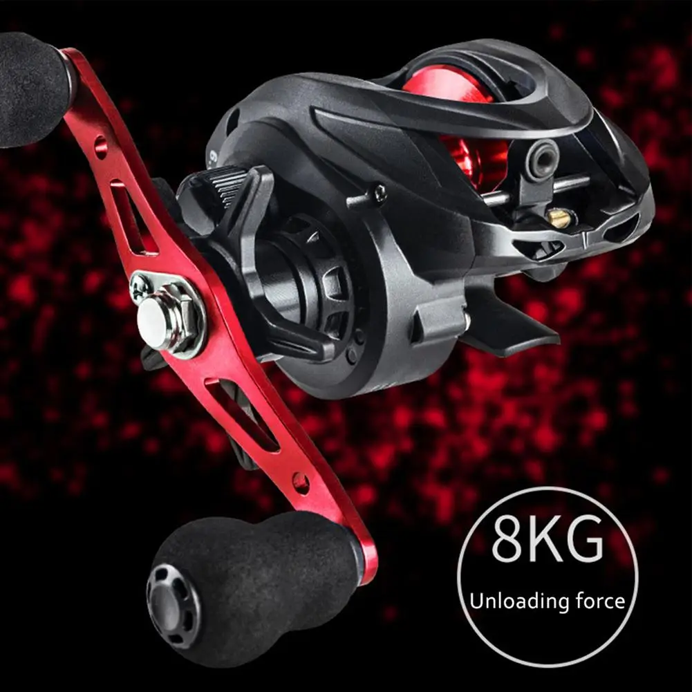 

Lure Low-Profile Reel Ac2000 6.3:1 Speed Ratio Long Casting Metal Rocker Arms Left/Right Hand Fishing Reel Tensile Strength 8KG