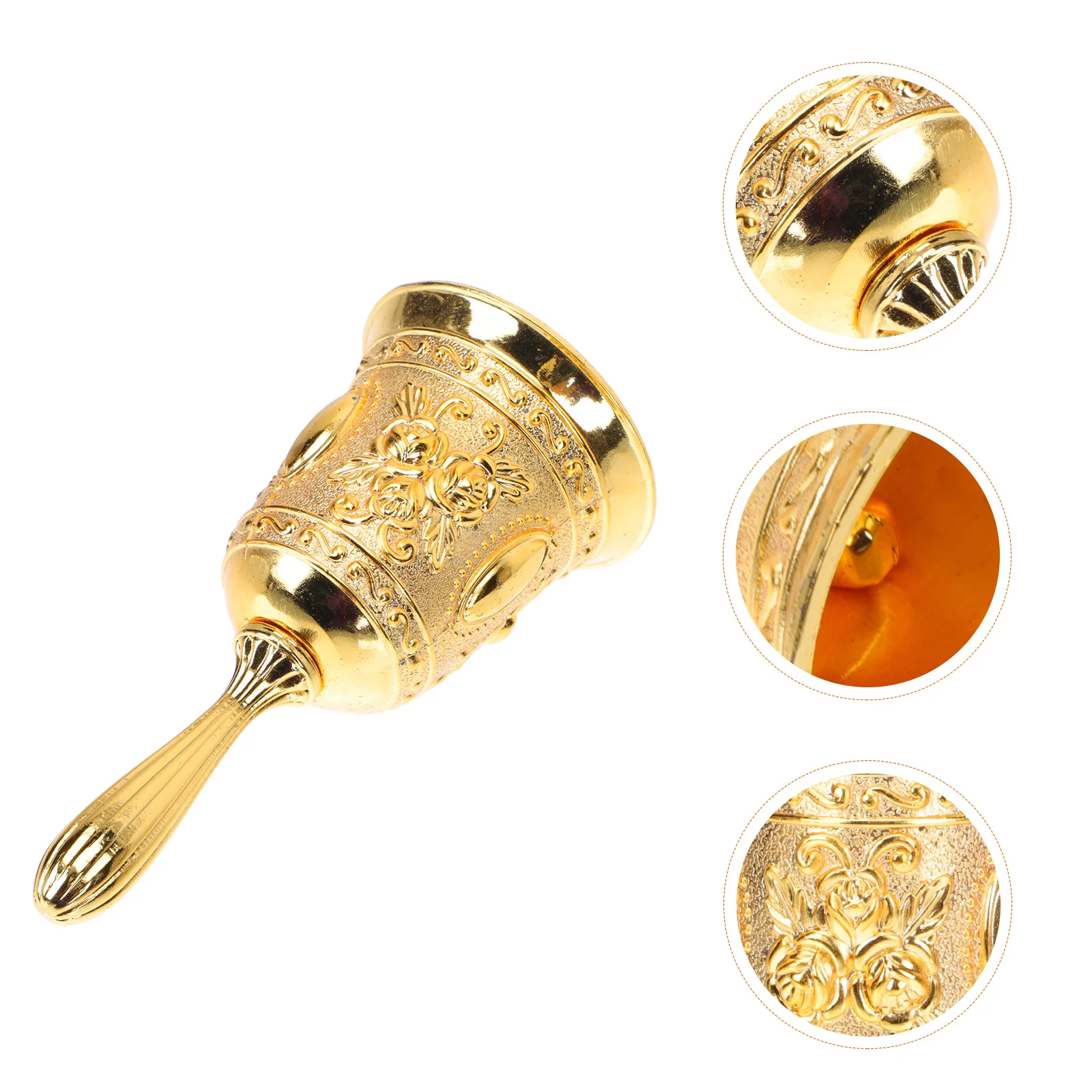 

1 шт., портативный декоративный металлический звонок для звонков в ресторане