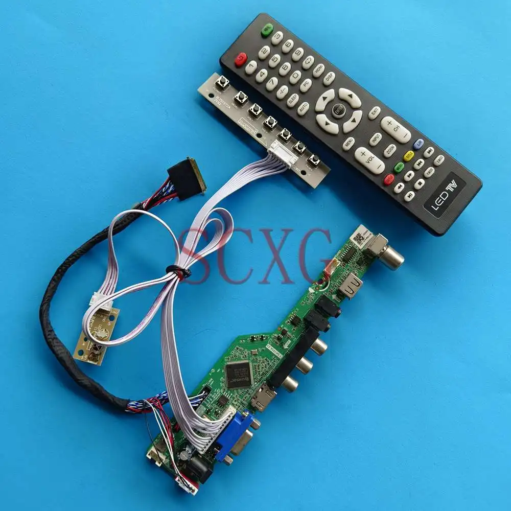 

For LP156WH3-TLS2 Display LCD Controller Board DIY Kit 15.6" 40 Pin LVDS HDMI-Compatible VGA AV USB Analog TV Signal 1366 768