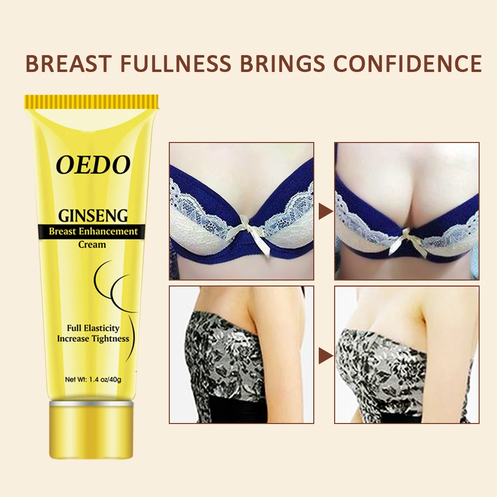 

40g Firm Chest Breast Enhancement Cream Increase Tightness Portable Enlargement Soft Bust Care Shiny Natural Ginseng Elasticity