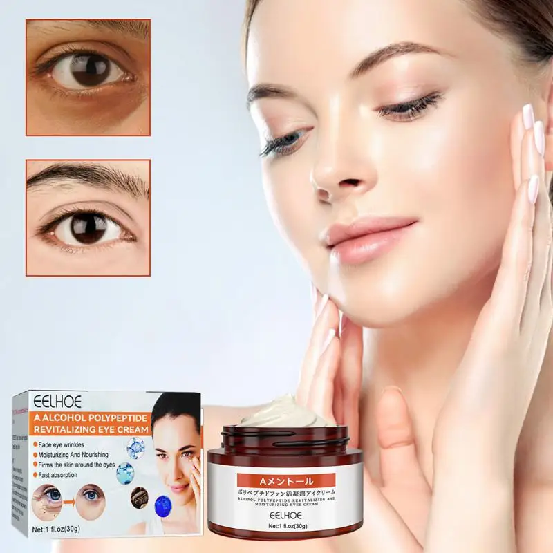 

Eelhoe Eye Cream Anti Dark Circle Tightens Eye Skin Care Remove Eye Bags Anti Wrinkle Fade Fine Lines Cream Massager Beauty Care