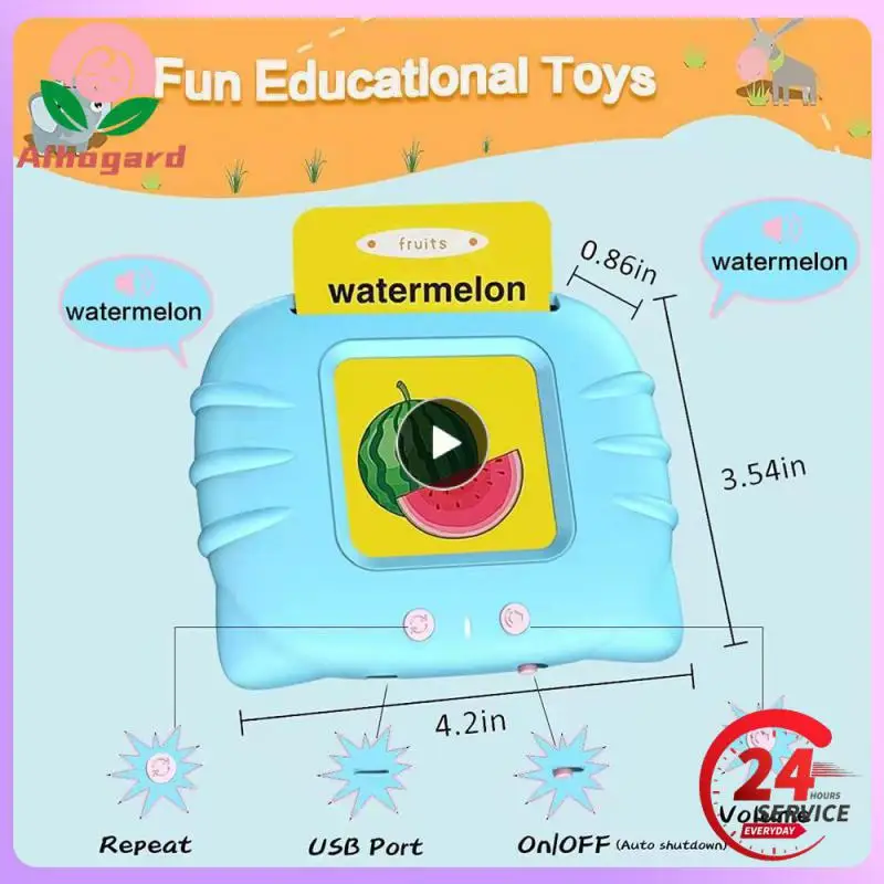 

Child Early Education Audio Card Reading Learning English MachineTalking Flash Cards=224 Words 2-6Y Kids Montessori Toys