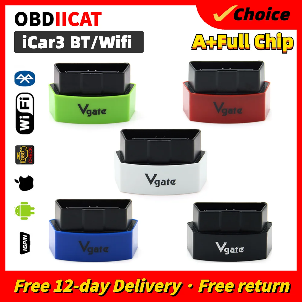 Vgate iCar3 ELM 327 V2.1 OBD2 BT/WiFi сканер iCar 3 для Android/IOS OBD 2 автомобильные диагностические