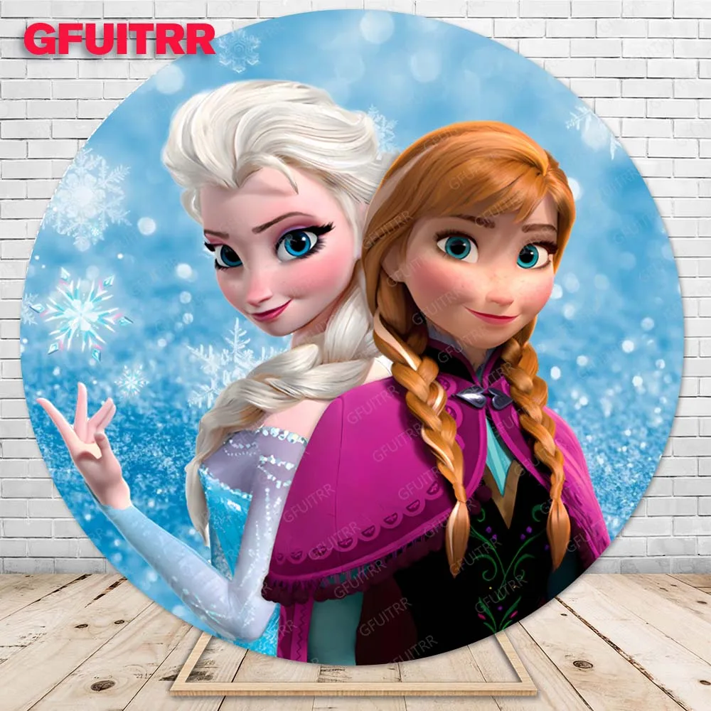 Фон для фотосъемки с изображением принцессы Эльза