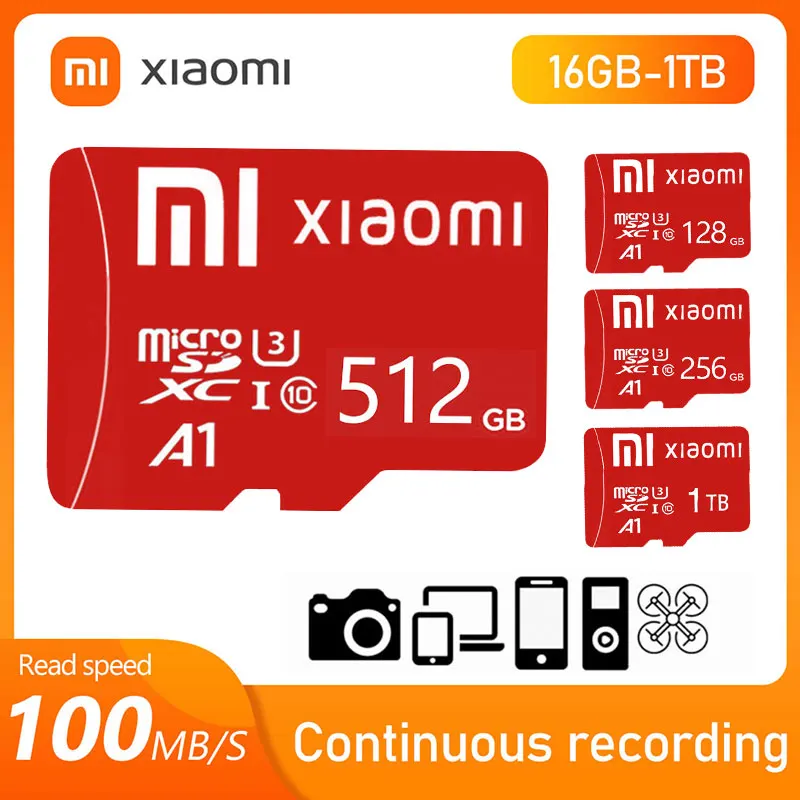 

Оригинальная Sd-карта памяти Xiaomi класса 10, мини Sd-карта 16 ГБ, 32 ГБ, 64 ГБ, 128 ГБ, 2 мини-карты памяти TF для фотоаппарата, адаптер для дрона