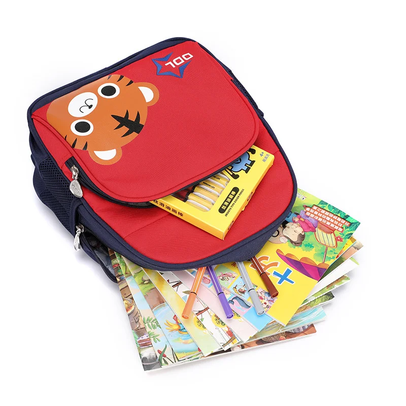 OSLD New 2022 Boys and Girls Student Schoolbag Kindergarten 3-9 Year Old Children's Bag Cute Little Tiger Burden Relief Backpack