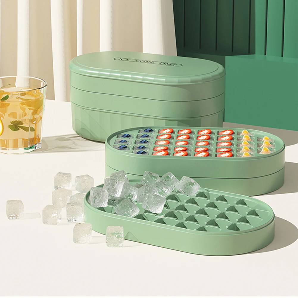 

36 Grids Ice Cube Trays Ice Box Reusable Silicone Ice Cube Mold BPA Free Ice maker with Removable Lids Kitchen Gadgets Candy Bar