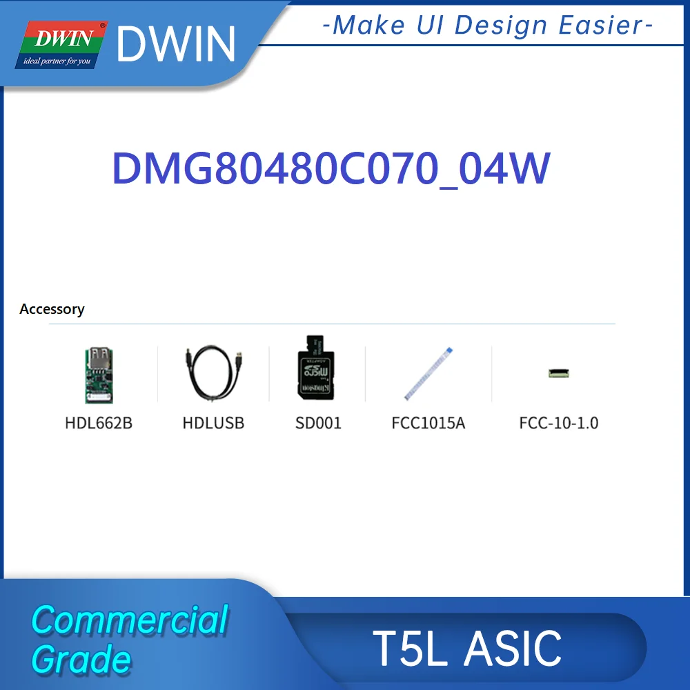 DWIN 7-дюймовый 800x48 0 Фотогалерея/система DGUS TN RTP коммерческий экран dmg80480c070 _ 04w -