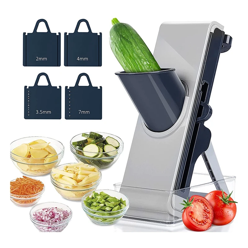 

Безопасная ломтерезка мандолина для кухни, фотоизмельчитель, Ломтерезка еды с регулируемым лезвием