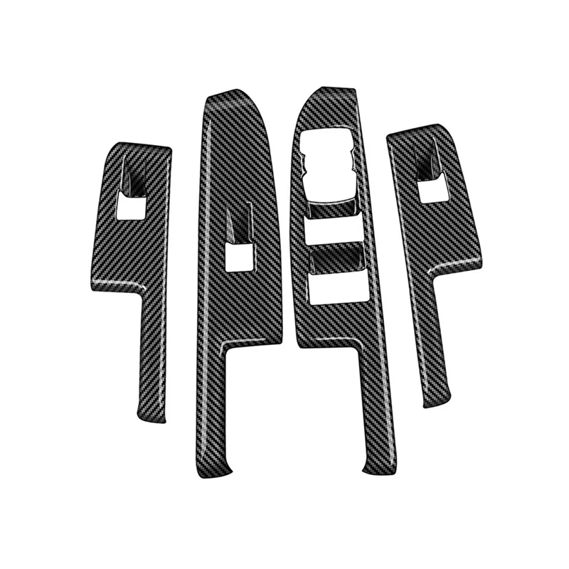 

For 2022+ Car Carbon Fiber Window Glass Lift Button Switch Cover Door Armrest Panel