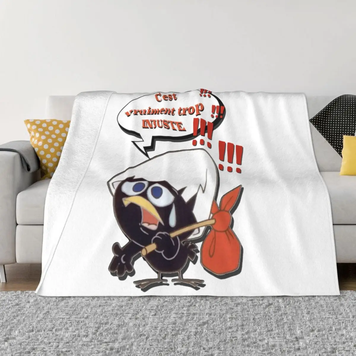 

Одеяло Calimero, Фланелевое многофункциональное легкое покрывало с рисунком аниме курицы, плюшевое тонкое покрывало для дома, спальни, весна-ос...